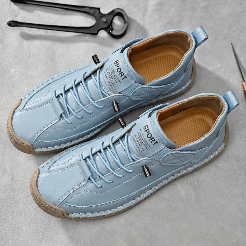 Zapatillas hecho a mano de piel Calder