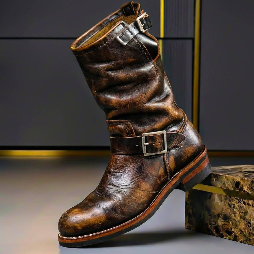 Botas vintage de piel Bancroft