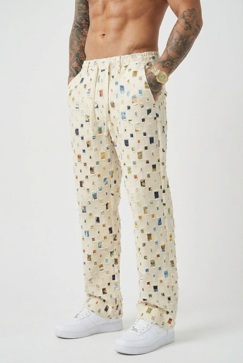 Pantalón Mosaic Straight