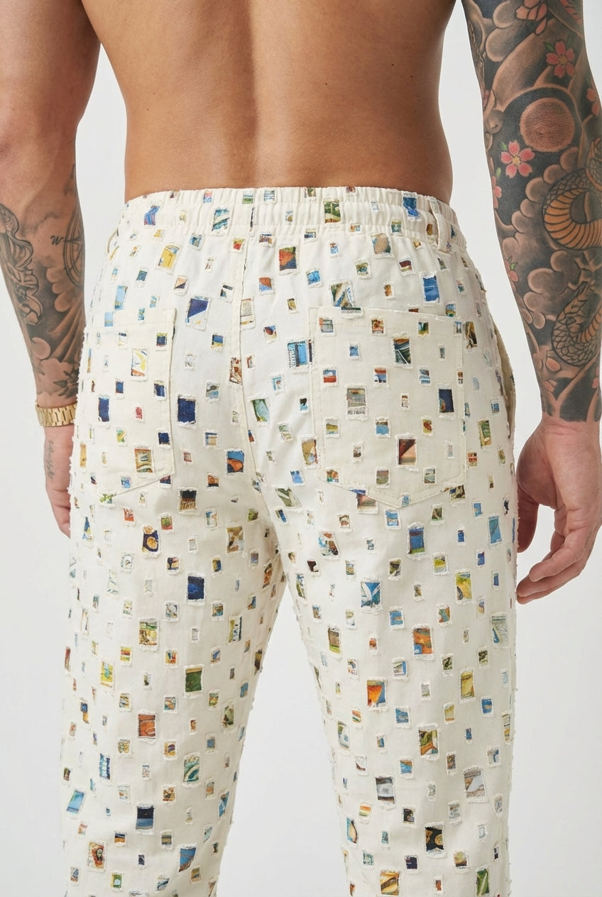 Pantalón Mosaic Straight