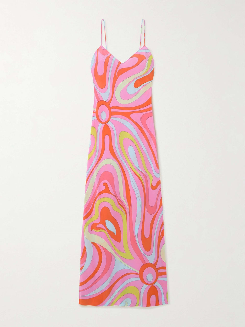 Vestido largo estampado Signature