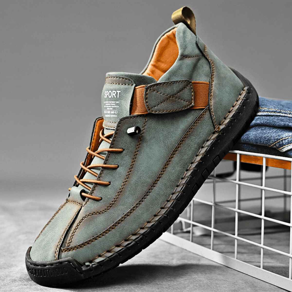 Zapatillas de piel Hutton Artisan