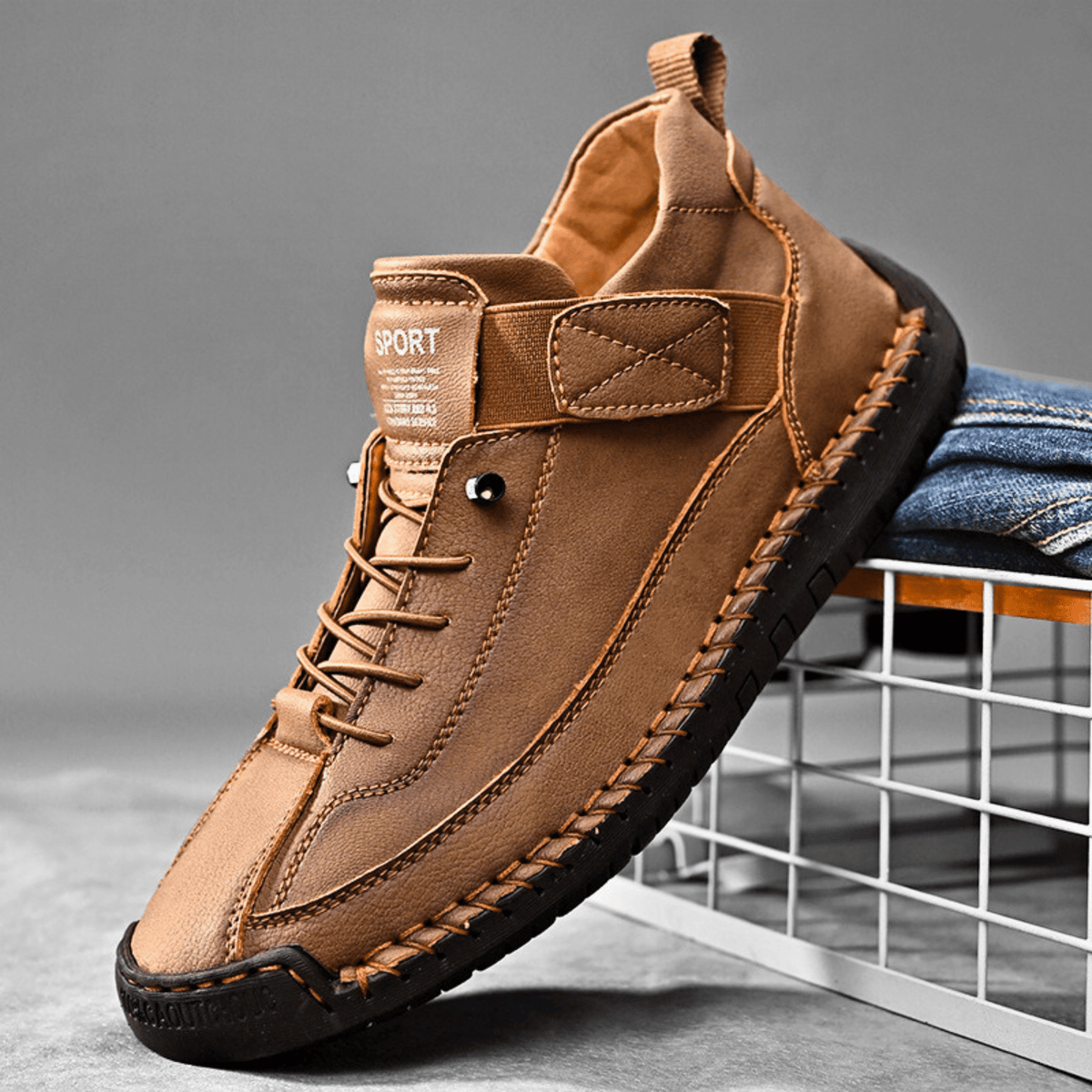 Zapatillas de piel Hutton Artisan