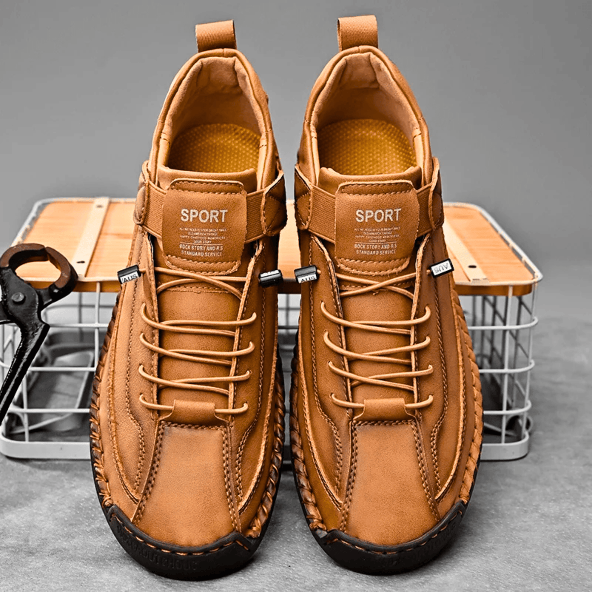 Zapatillas de piel Hutton Artisan