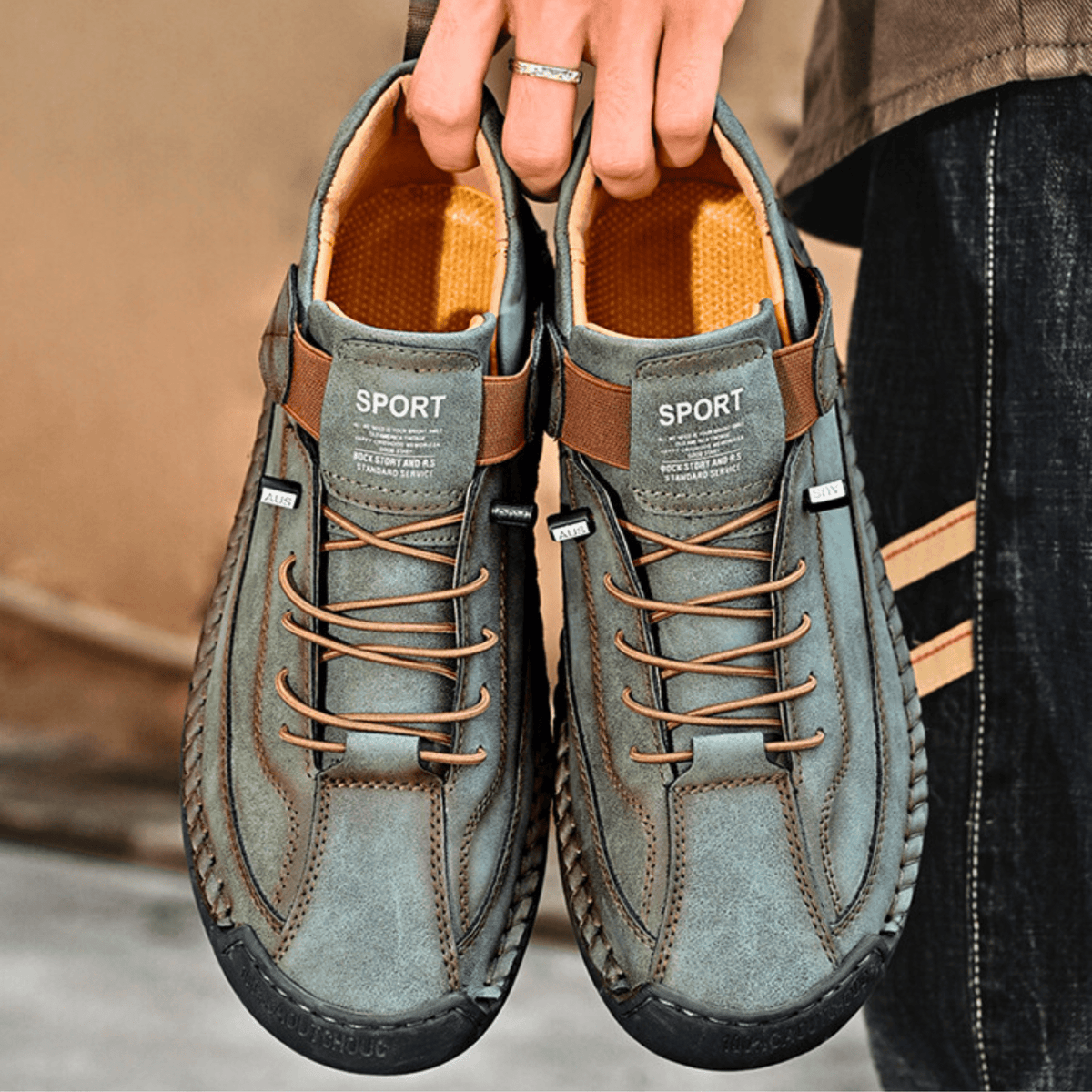 Zapatillas de piel Hutton Artisan