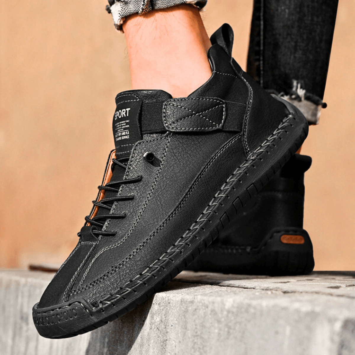 Zapatillas de piel Hutton Artisan