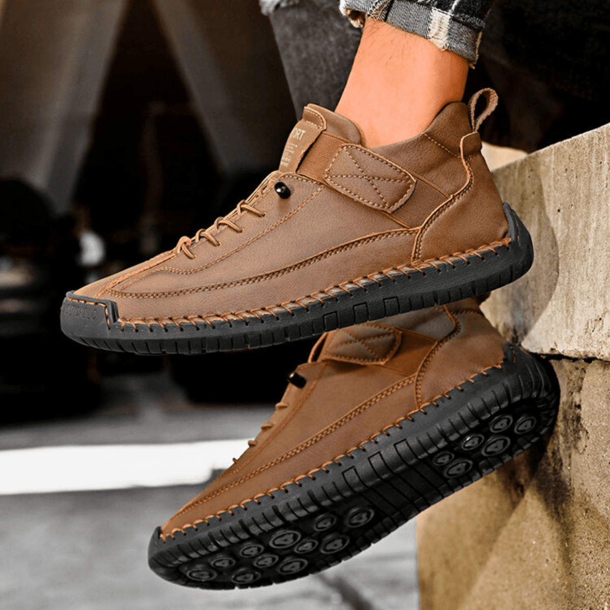 Zapatillas de piel Hutton Artisan