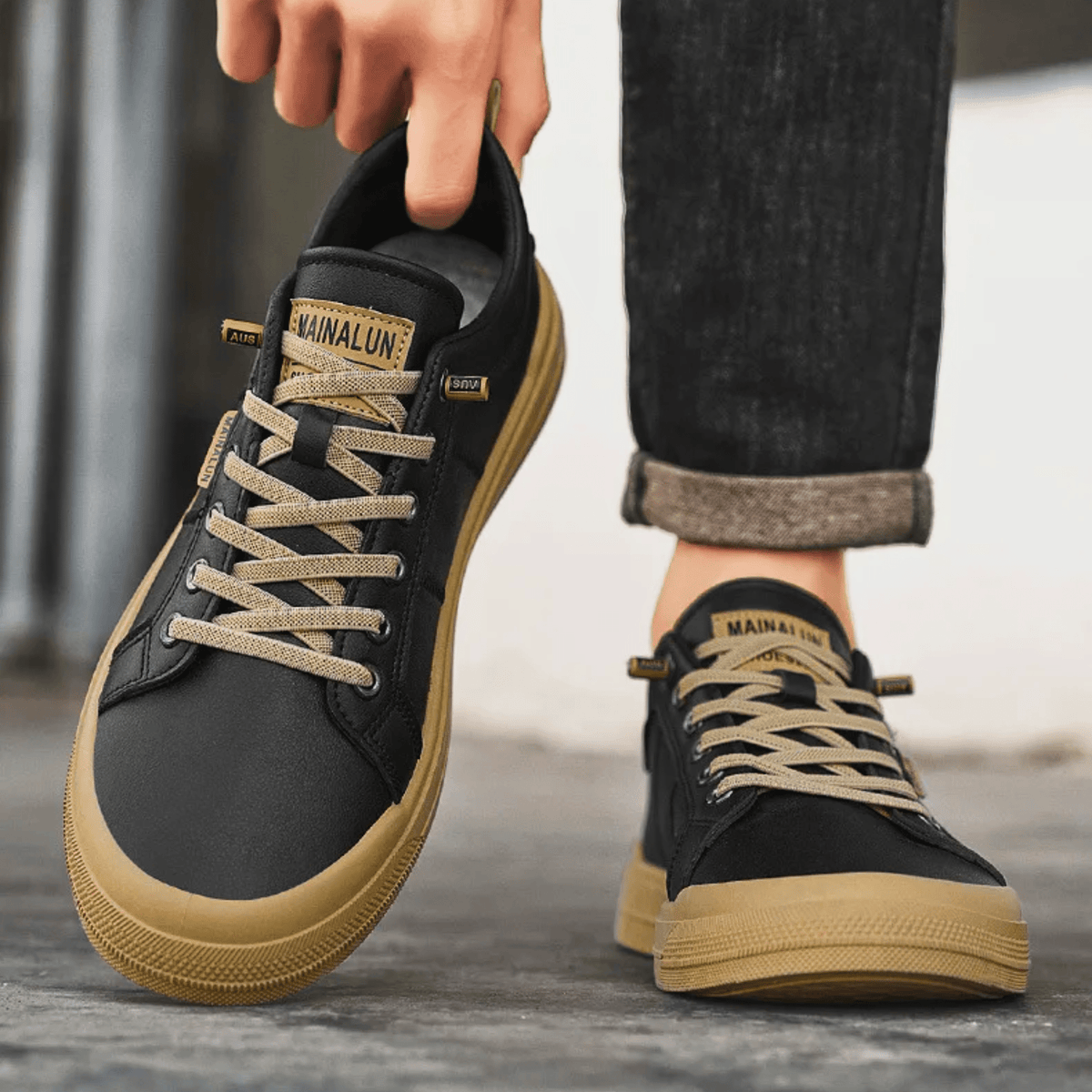 Zapatillas de piel Harrington