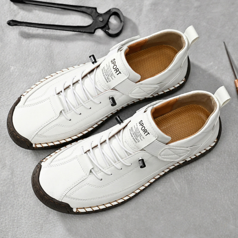 Zapatillas hecho a mano de piel Calder