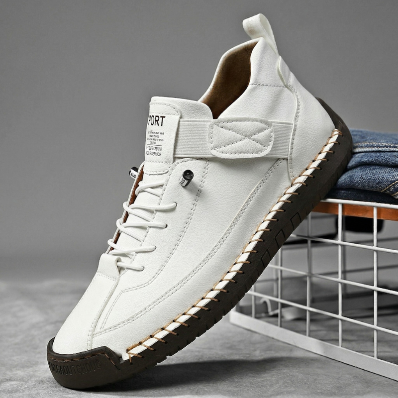 Zapatillas hecho a mano de piel Calder